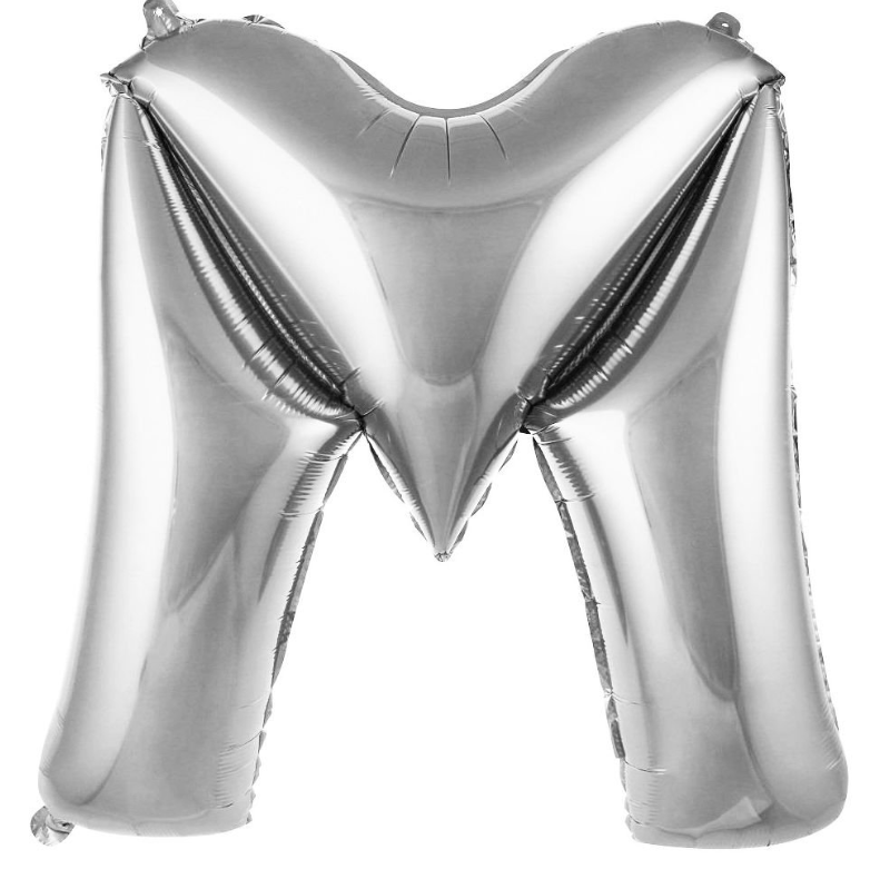 Folyo Balon Gümüş M 40 İnç 100 Cm